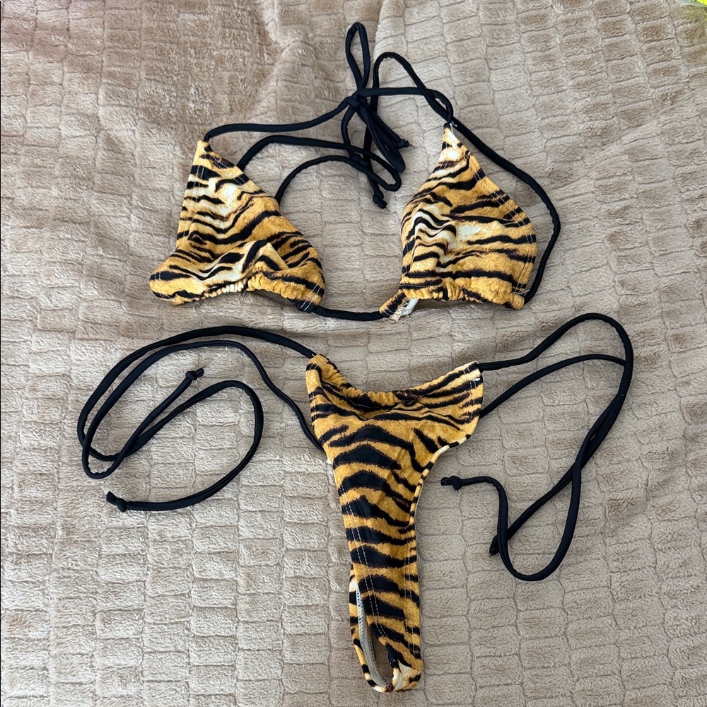 Tiger Stripe Bikini Set